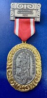 Ritka osztrák tűzoltó jubileumi érem (1974) - 100 Jahre Feuerwehr Saalfelden / Volksmarsch