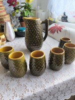 Hungarian Pinecone Pattern Drink Set for Sale!