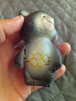 Olympic Russian Rubber Misa Bear Figurine