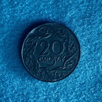 Lengyelország - Poland - 20 groszy - 1929 coin - Patina