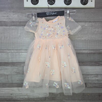 So Cute Powder Pink Tulle Girl Dress, 74