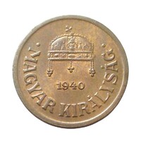 Magyarország,2 fillér 1940 aUNC+ bronz