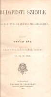 Budapesti Szemle. 1887