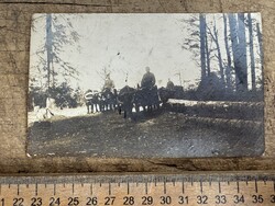 -AX963- I. Világháború bivalyfogat fotólap 1915 M. Kir. Budapesti 1. Honvéd Gyalogezred Feldpost vh