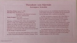 Kármán Tódor tiszteletére kiadott 22 karátos aranyreplika bélyeg
