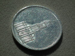 Németország, horogkeresztes ezüst birodalmi 5 Márka (Reichsmark), templomos, 1934 F