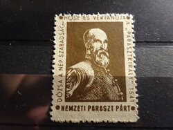 Hungarian Stamp - Nemzeti Paraszt Párt - Dózsa Letter Seal Stamp _ With Incorrect Date