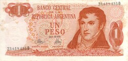 1 peso 1970-73 Argentina UNC