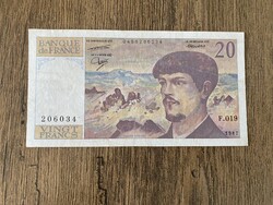 Franciaország 20 Francs 1987 XF