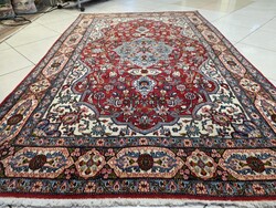 FZ114 Dreamy 135x215 Iranian Isfahan Hand-Knotted Wool Persian Rug