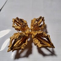 Tibeti vadzsra, egyedi, bronz.