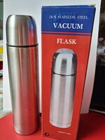 VACUM TERMOSZ 18/8- as nemesacél német termosz 750 ml . Nem használt, dobozával .