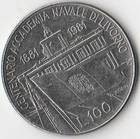 Régi olasz 100 lirás pénzérme
