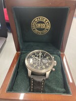 Zeno Swiss Oversized Pilot Chronograph Automatic 30 meters Ref. 8557