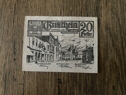 Ausztria 20 Heller Eggenburg 1920 VF