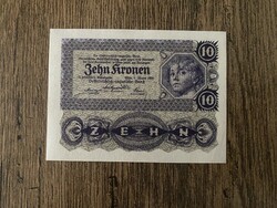 Ausztria 10 Korona 1922 UNC