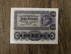Ausztria 10 Korona 1922 UNC