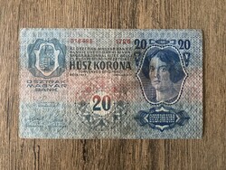 Osztrák-Magyar Monarchia 20 Korona 1913 F+