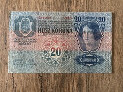 Osztrák-Magyar Monarchia 20 Korona 1913 F+