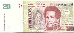 20 peso pesos 2018 Argentina UNC