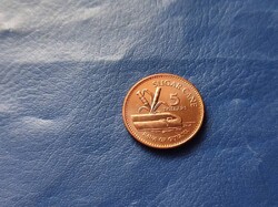 GUYANA 5 DOLLÁR 2022 CUKORNÁD! UNC!