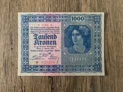 Ausztria 1000 Korona 1922 F