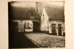 Antik üvegpozitív – Belgium Brugge Princely Beguinage 1900 körül BÖ7