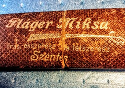 Approximately 120-Year-Old Wire-Frame Glasses by Miksa Pláger in Original Case