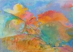 Absztrakt festmény 70x50