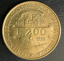 Régi olasz pénz, 200 líra