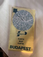 Ritka Retro Budapest térkép a '70-es évekből (Pannónia Turist Service)