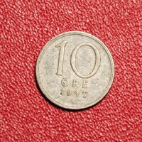 10 Öre 1947 TS Svédország