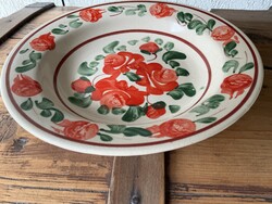 Folk Romanian Plate, Hand-Painted