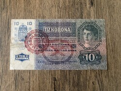 Osztrák-Magyar Monarchia 10 Korona 1915 VG Magyar Felülb.