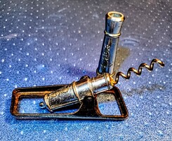 Cannon-shaped Combined Beer Opener and Corkscrew