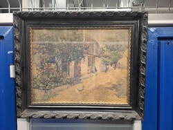 Bereczk Károly Signed Watercolor Painting