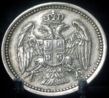 Szerbia 10 Para, 1884 A08F3V+