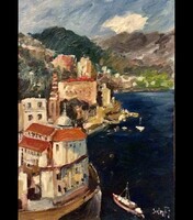 Mediterranean landscape - painting