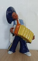 TRULY UNIQUE MEXICAN HARMONICA CERAMIC SCULPTURE!