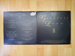 The Greatest Love II. legnagyobb szerelmes dalok bakelit hanglemez dupla LP vinyl lemez