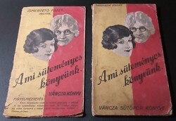 Váncza receptfüzetek (3 db, 1928-kb.1941)