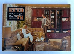 OTTO lakberendezési katalógus (mint Quelle) 1978 bútor, világítás, képek, órák, szönyeg ....