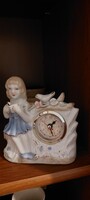 Small Fireplace Clock 10x12 cm, working