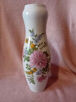 2612/13 Zsolnay porcelán virágmintás váza
