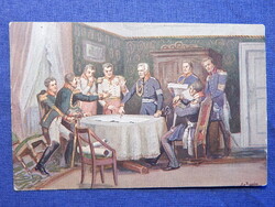 Képeslap: Német propaganda képeslap (VDA) az 1910-es én közepéről I. VH.