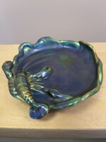 Zsolnay Eozin Anniversary Lilac Fish Plate