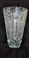 Csiszolt ólomkristály váza 1,34 kg (ÜS50)