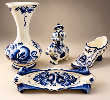 Orosz gzhel porcelán csomag.