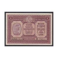 Olaszország,1 lira 1918 aUNC-