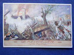 Képeslap: Osztrák propaganda képeslap az 1910-es én közepéről I. VH.